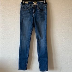 L’agence skinny light wash denim jeans